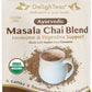DelighTeas Organic Masala Chai Powder, Caffeine Free, Vegan, Keto, 4oz, 100 Servings