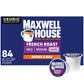 MAXWELL HOUSE French Roast Dark Roast K-Cup Coffee Pods, 84 Count, Model 00043000090619