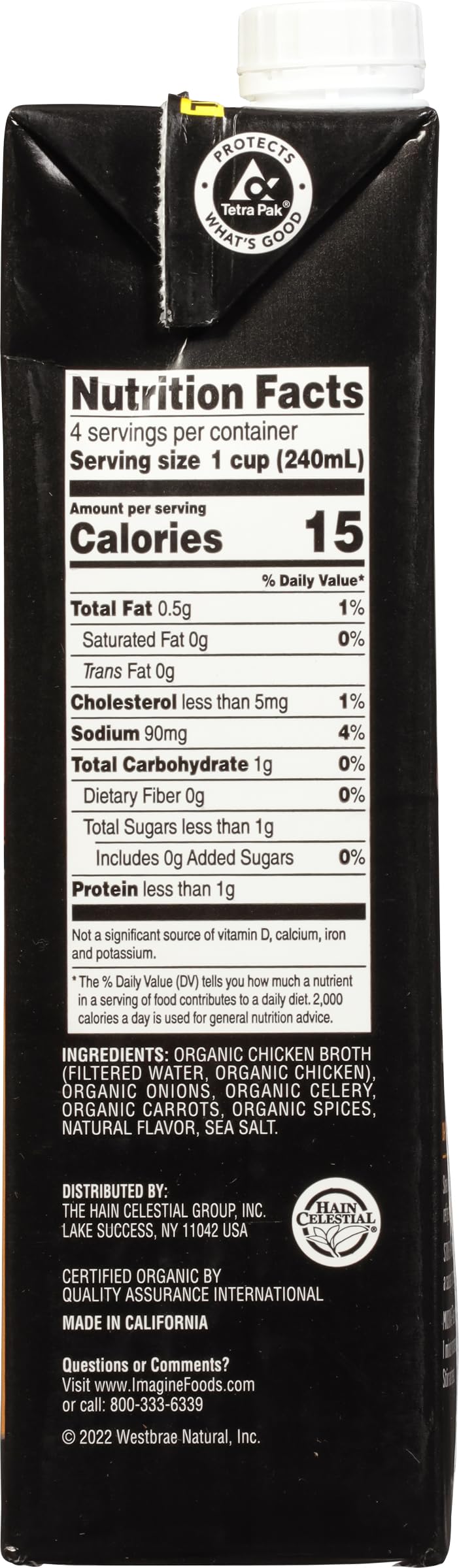 Imagine Organic Low Sodium Free Range Chicken Broth, 32 Fl Oz (Pack Of 6)