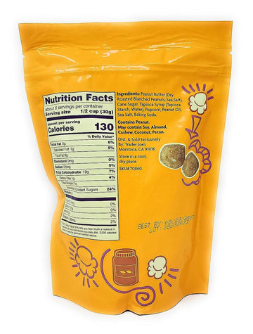 Trader Joe'S Peanut Butter Caramel Coated Popcorn (Pack Of 3)