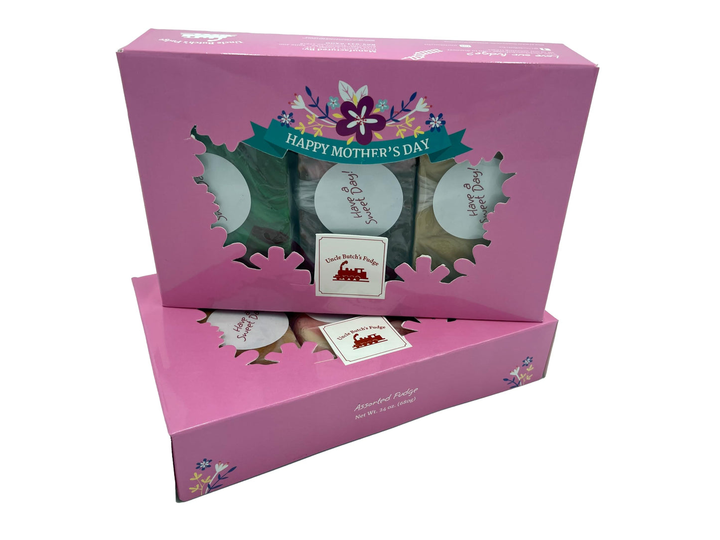 Uncle Butch'S Fudge Gift Box - Creamy & Smooth Fudge Sampler - Choose Any 3 Flavors Of Delicious & Decadent Fudge (1 Box, 24Oz T