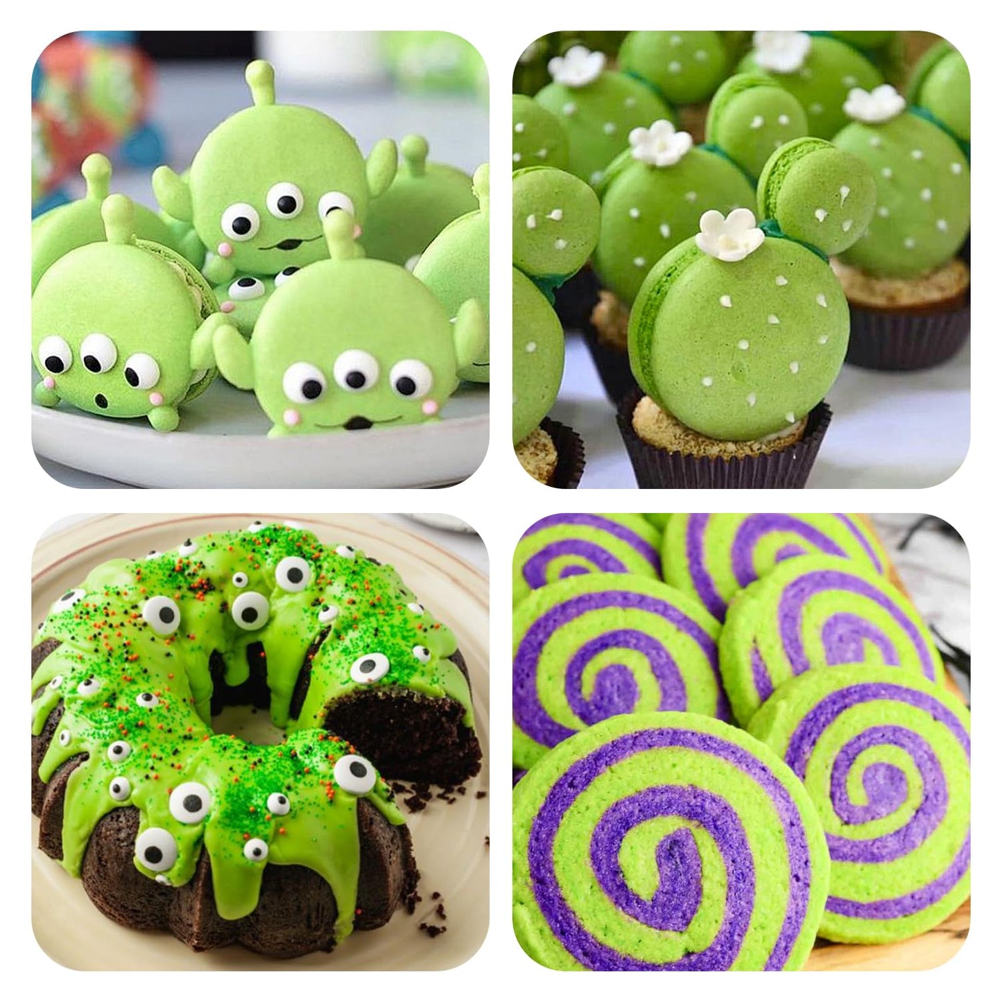 Lime Gel Food Coloring - Pandalab 2 Ounce High Concentrated Food Dye For Baking, Cake, Cookie, Fondant, Icing, Easter Egg, Macar