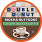 Double Donut Coffee Medium Roast Decaf Coffee Pods, Mocha Nut Fudge, 24 Count, for Keurig K-Cup Machines
