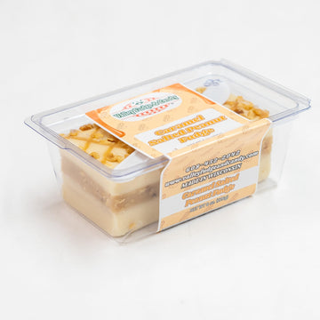 Valley Fudge Caramel Salted Peanut Artisan Fudge, One Pound Package, Gourmet Candy