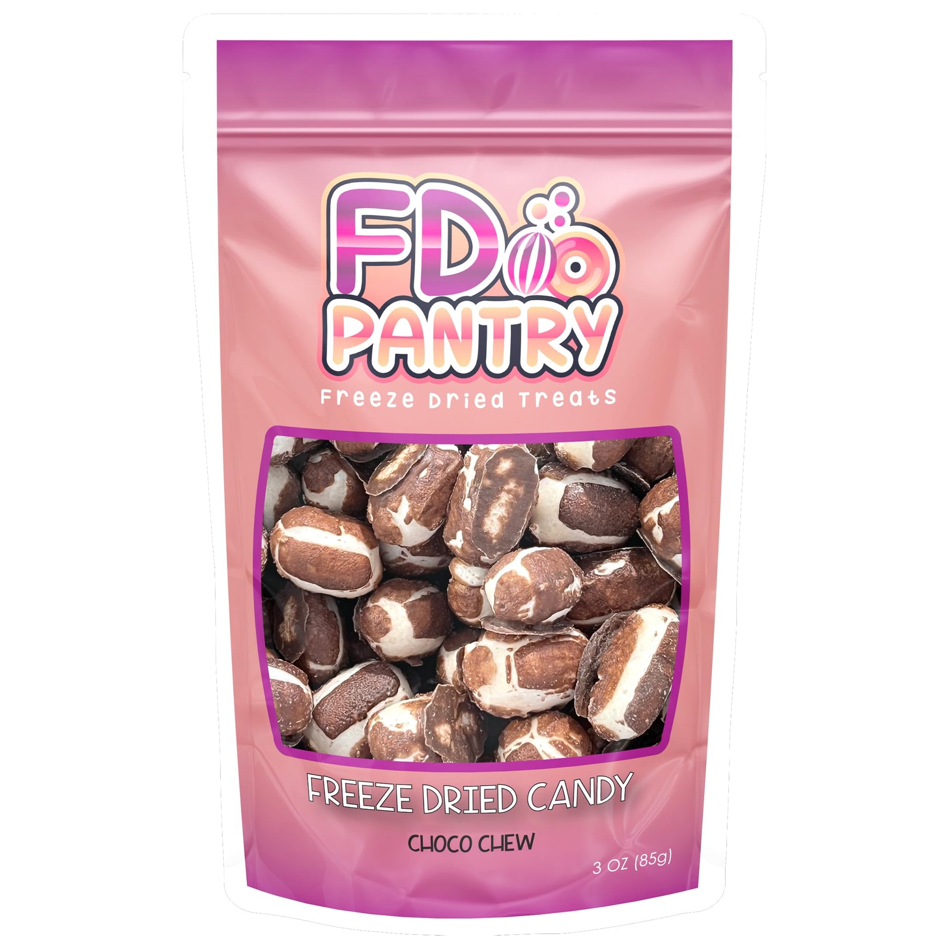 FD Pantry Freeze Dried Milk Chocolate Vanilla Nougat Candy, 7 oz Large Bag