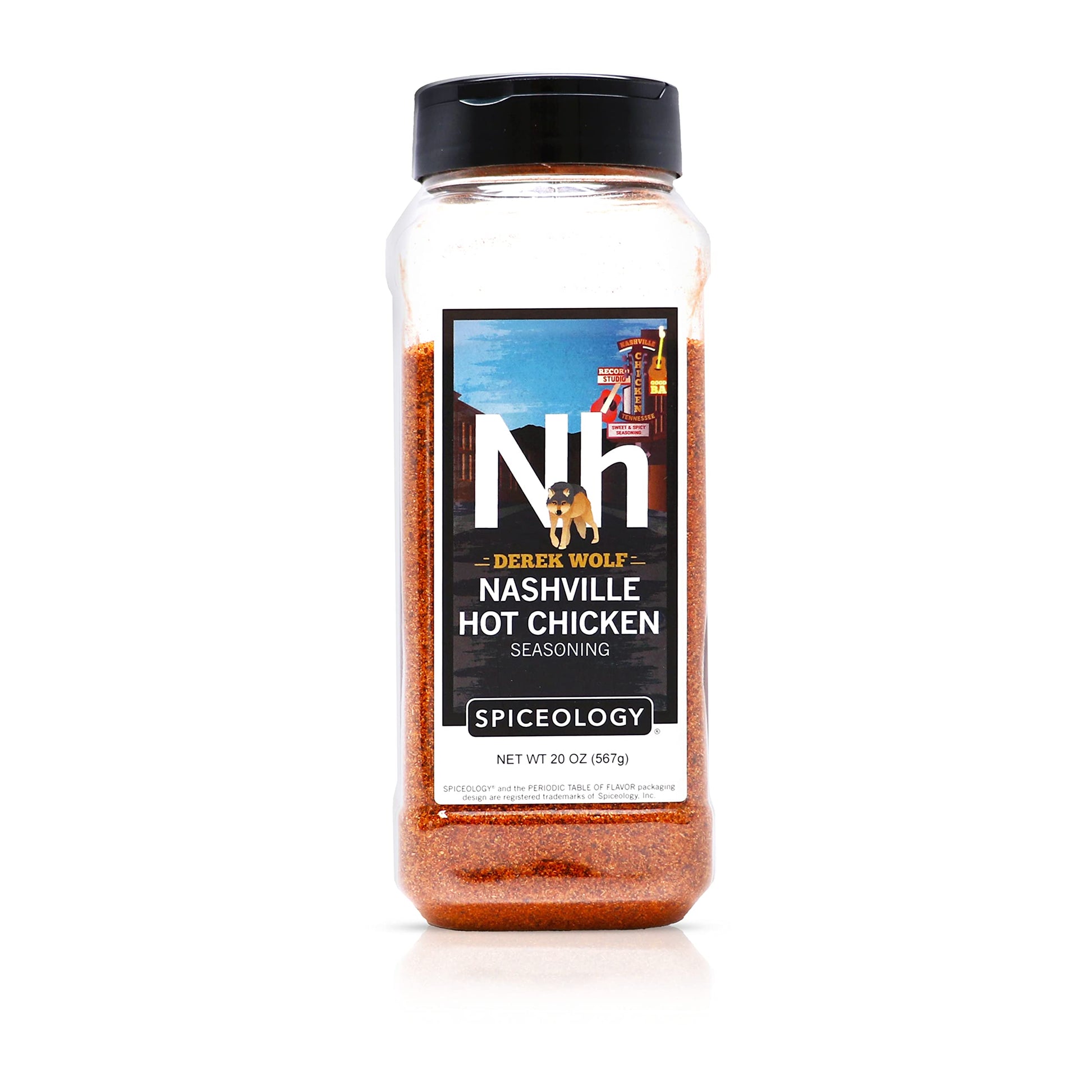 Spiceology & Derek Wolf - Nashville Hot Chicken Seasoning - Spicy American Barbeque Rubs, Seasonings and Spice Blends - Use On: 