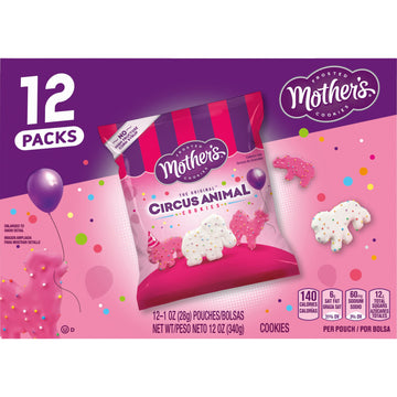 Mothers Cookies, Original Circus Animal, 12 Oz, 12 Count