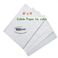 pizety Edible Rice and Wafer Paper, 8.5 x 11 Inch Wafer Paper (100, White)