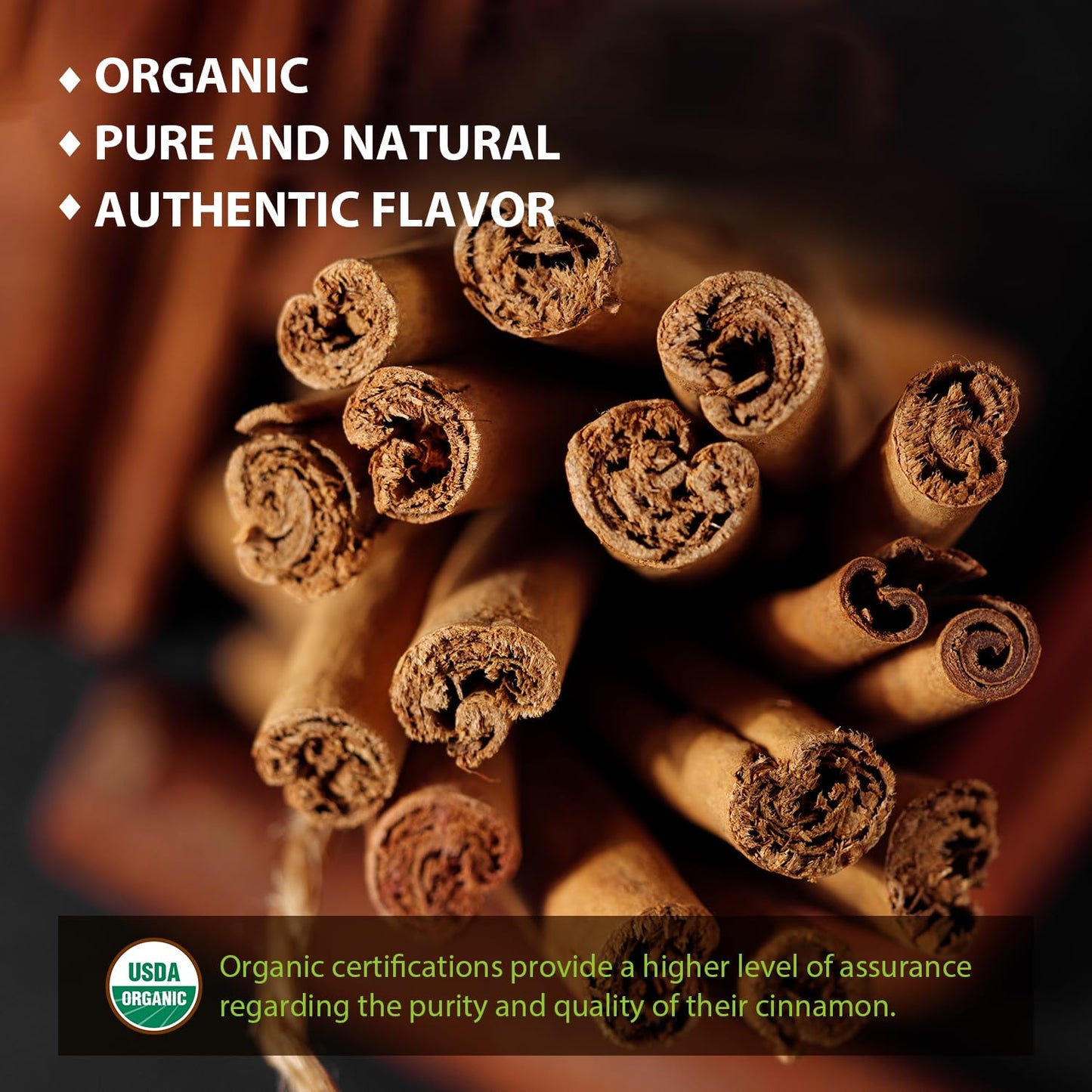 Soeos Ceylon Cinnamon Sticks, Organic Ceylon Cinnamon Sticks, Real Cinnamon Sticks Farmed In Sri Lanka, Non-Gmo, Cinnamon For Coffee, Baking, Cooking And Beverages 1 Oz (28G)