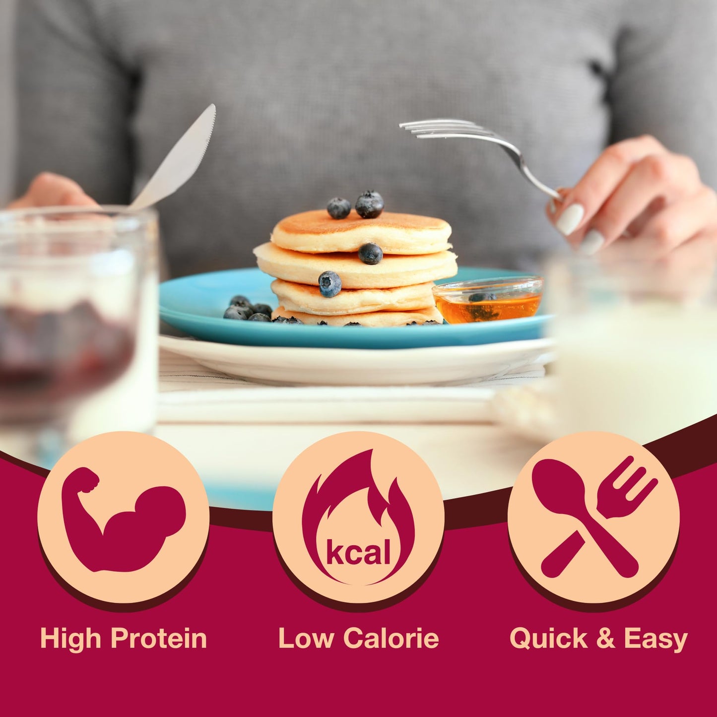 ProtiDiet Blueberry Pancakes 6.7oz 7 pouches