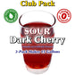 Gramzero Sour Dark Cherry Zero Calorie Sugar Free Drink Mix, Great For Nutrition Club Loaded Tea, Stevia Sweetened