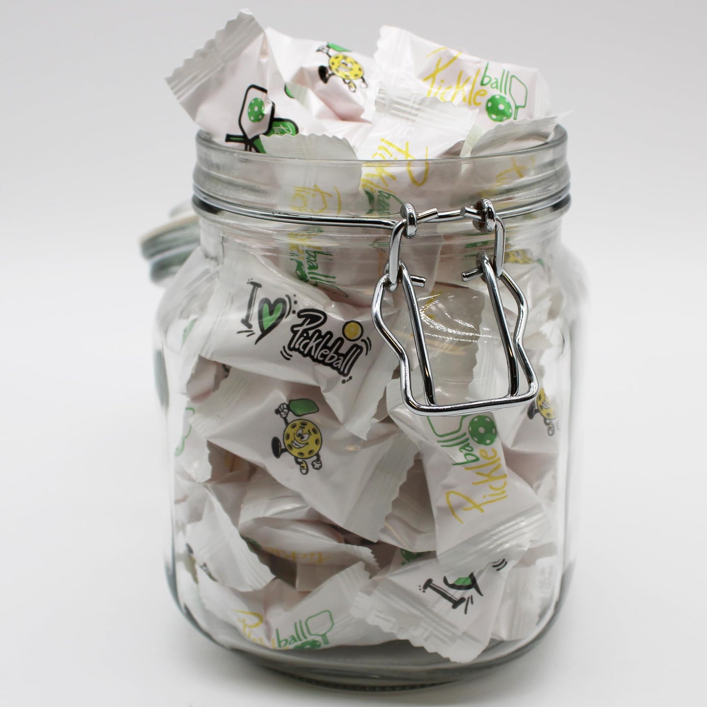 Naturejam 100 Count Pickleball Themed Peppermints Candy - Perfect Gifts for Pickleball Lovers - Peppermint Balls Individually Wr