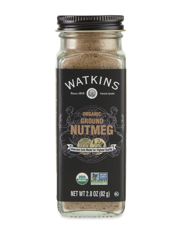 Watkins Gourmet Organic Spice Jar, Ground Nutmeg, 2.8 Ounce Jar, 3 Count