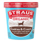 Straus Family Creamery Organic Cookies and Cream Ice Cream, 16oz