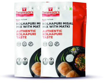 Tanawades Smart Food Instant Kolhapuri Misal Mix, Ready to Cook, Home Food with Hand Picked Flavours, Pack of 2