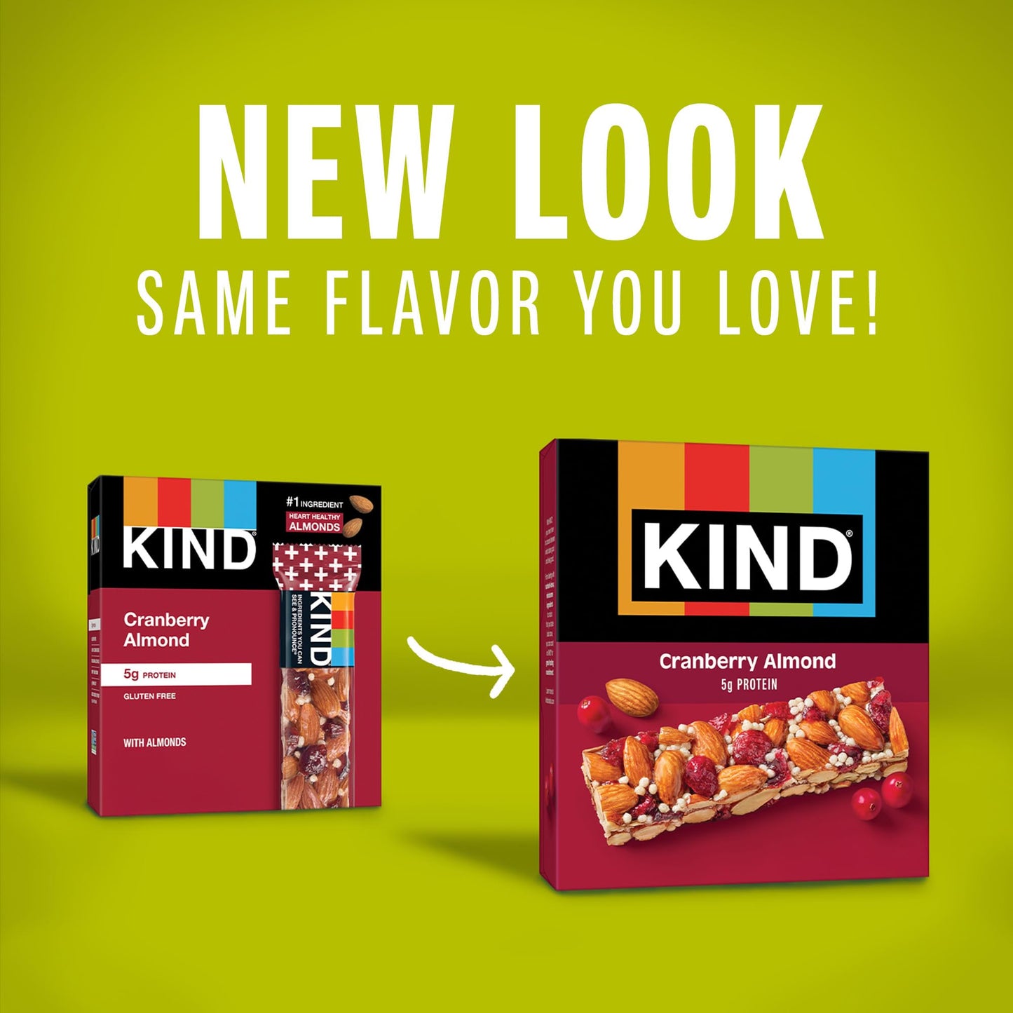 KIND Nut Bars  Cranberry Almond  Healthy Snack Bars  Gluten Free  Low Sugar  6g Protein  36 Count