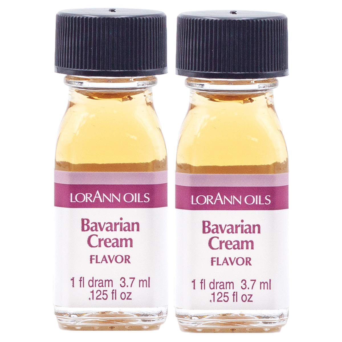 LorAnn Oils Super Strength Flavoring - Bavarian Cream, 0.125 Fl Oz (Pack of 2), Light Brown, Model 0830