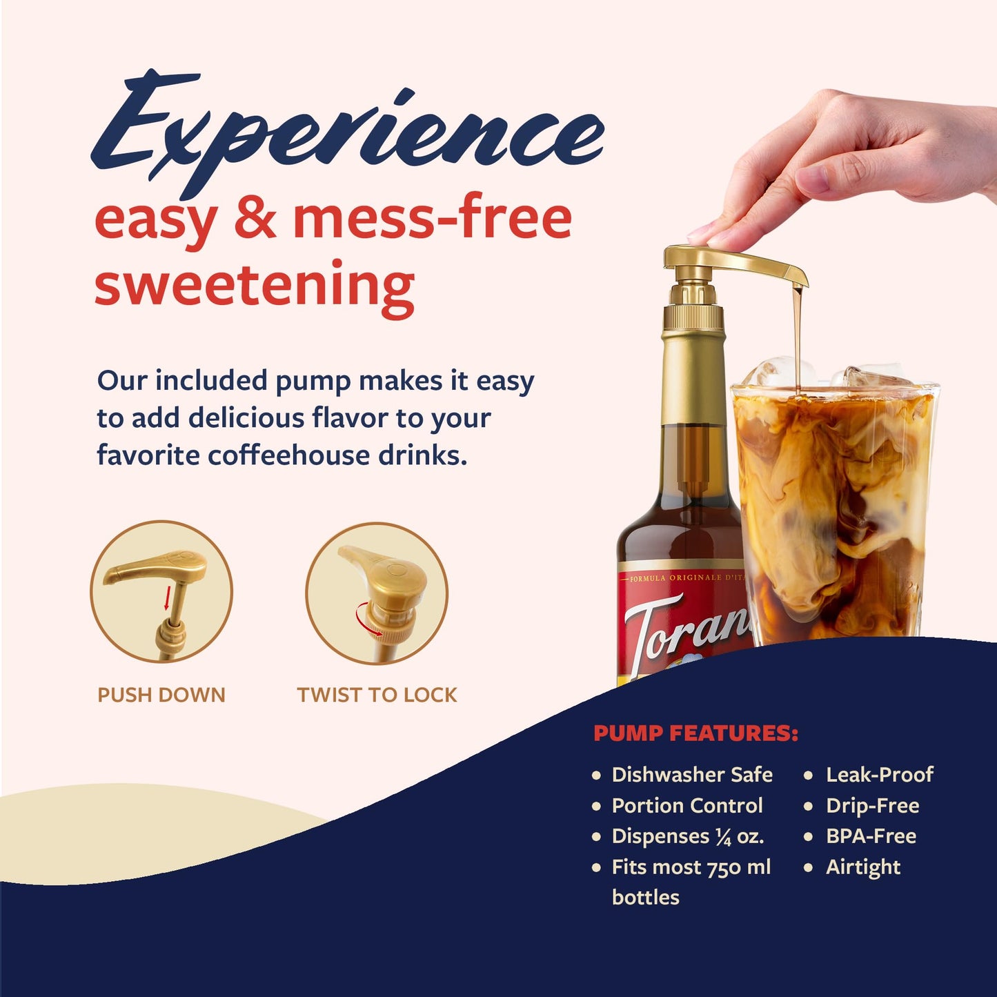 Torani Coffee Syrup, Pumpkin Spice Flavoring For Drinks, Glass Bottle With Pump Included, 25.4 Fl Oz