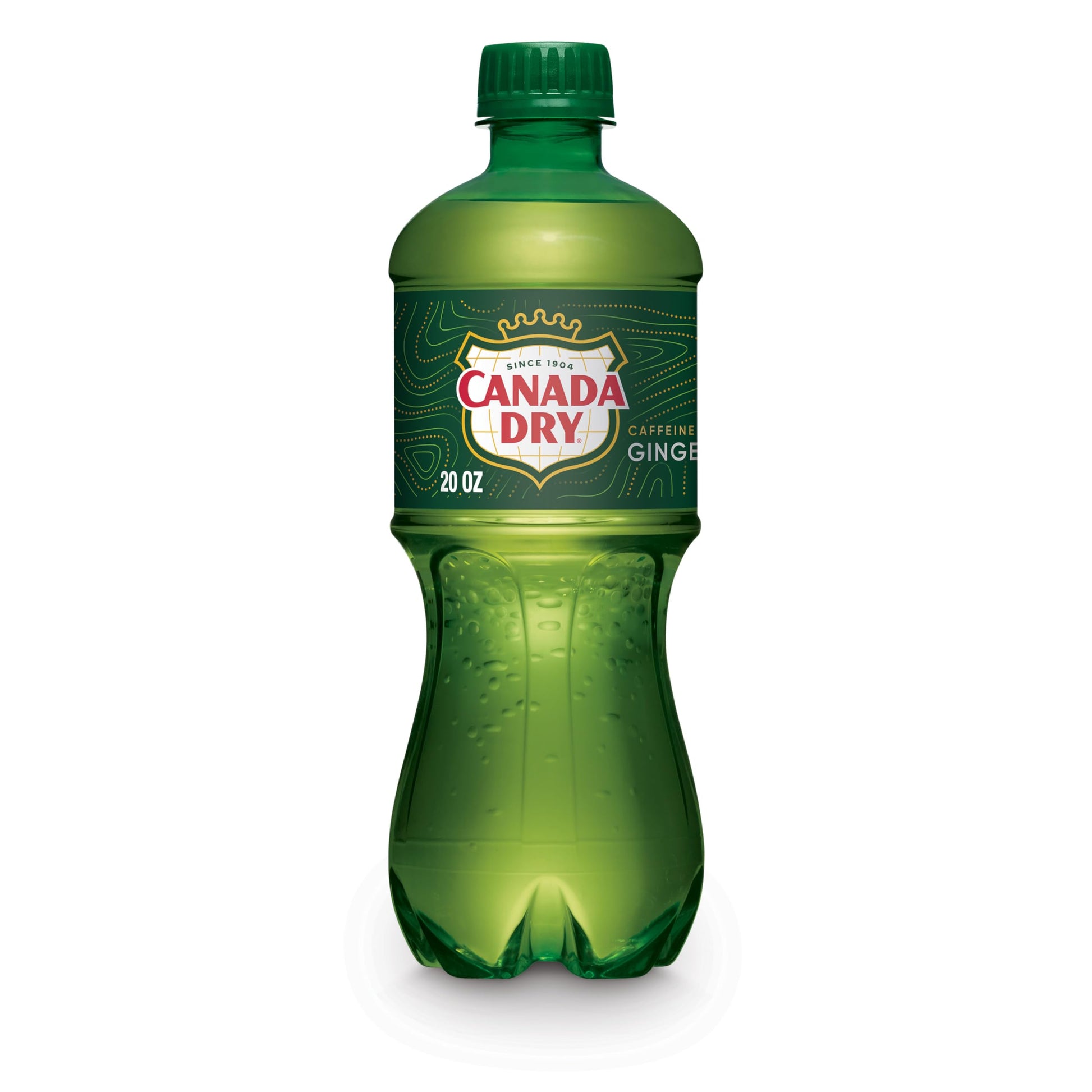 Canada Dry Ginger Ale 20 Oz Bottle, 24 Count, Refreshing Soft Drink, No Color Added, Model 6134662