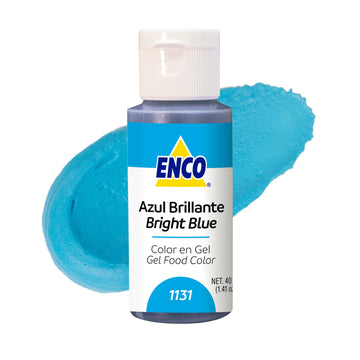 ENCO Food Coloring Gel Bright Blue 1.41 oz (40g) Concentrated, Vegan