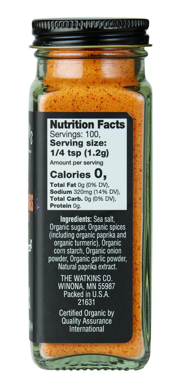 Watkins Organic Seasonings With Salt, 4.2 Ounce, Pack Of 3