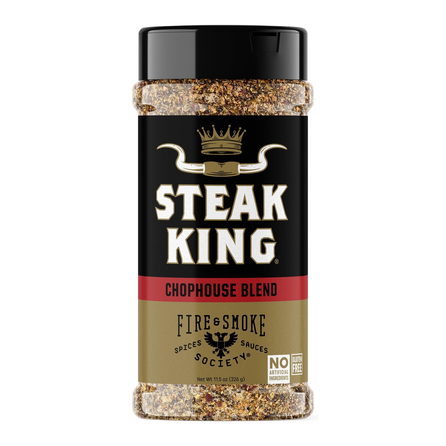 Fire & Smoke Society Steak King Seasoning BBQ Rubs for Meat 11.5 oz