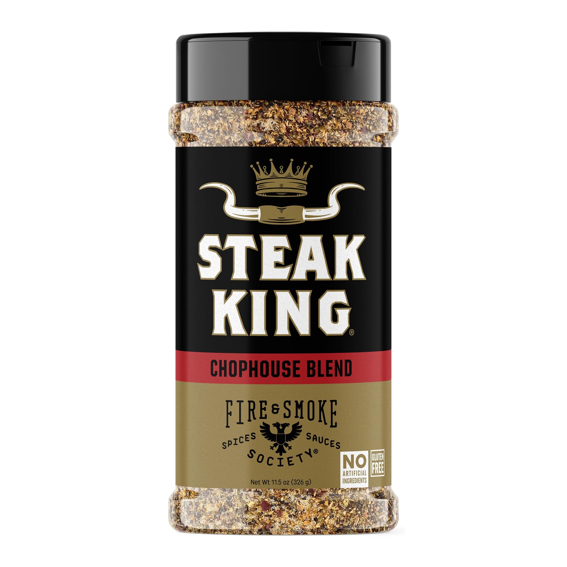 Fire & Smoke Society Steak King Seasoning BBQ Rubs for Meat 11.5 oz
