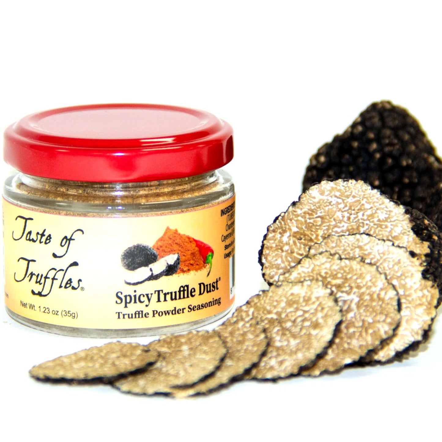 TASTE OF TRUFFLES Truffle Dust Seasoning, Truffle & Mushroom Powder, Vegan, 1.23 oz