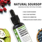Soursop Graviola Liquid Drop  100% Organic Pure Soursop Leaves and Fruit Extract  Soursop Bitters Liquid  Soursop Extract Organic Pure 1800mg  Sugar/Gluten Free  Natural Flavor
