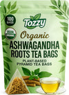 Tozzy Organic Ashwagandha Tea - 100 Count, Plant-Based Pyramid Tea Bags