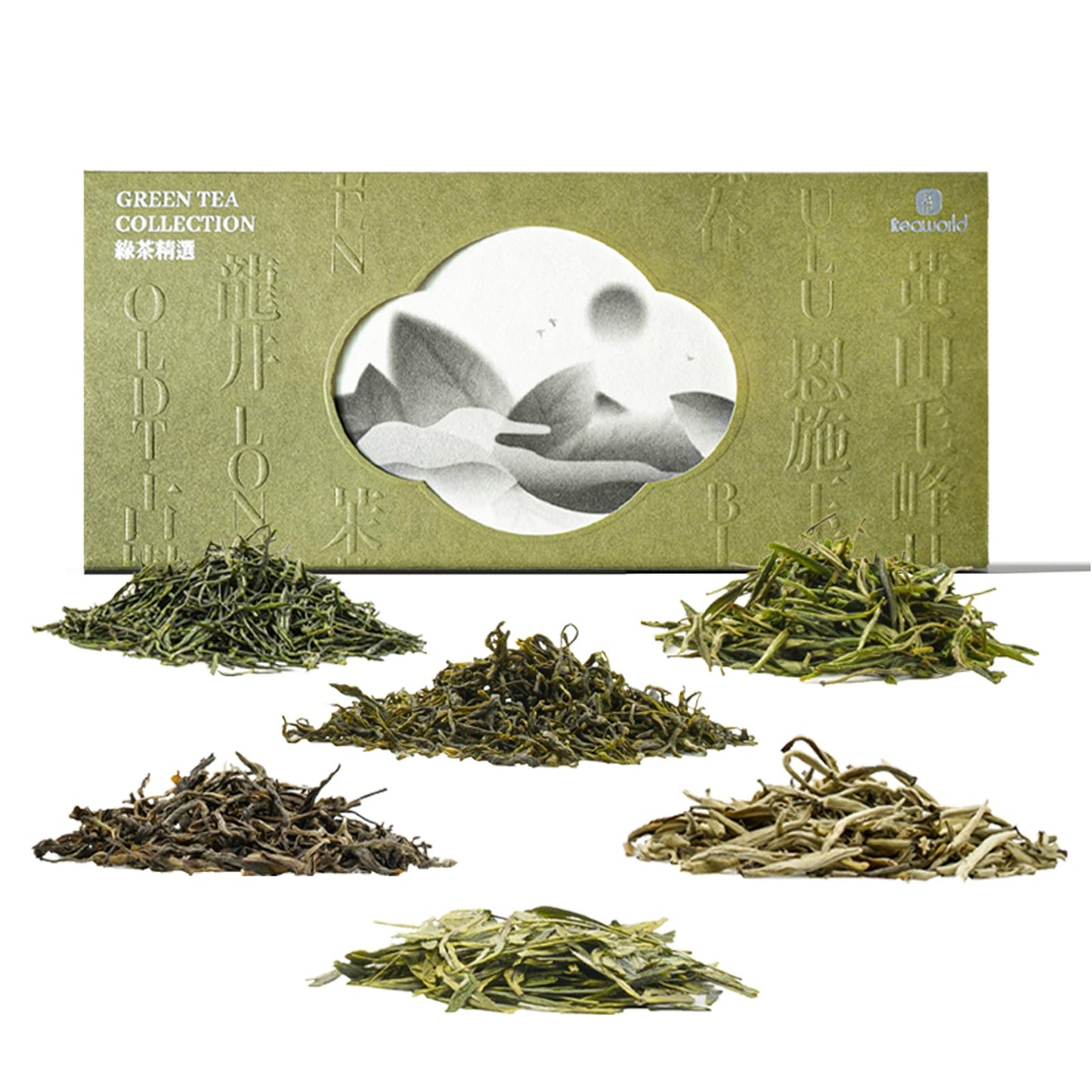 ITEAWORLD Green Tea Sampler - 6 Flavors Loose Leaf Tea Bags - 3.5oz