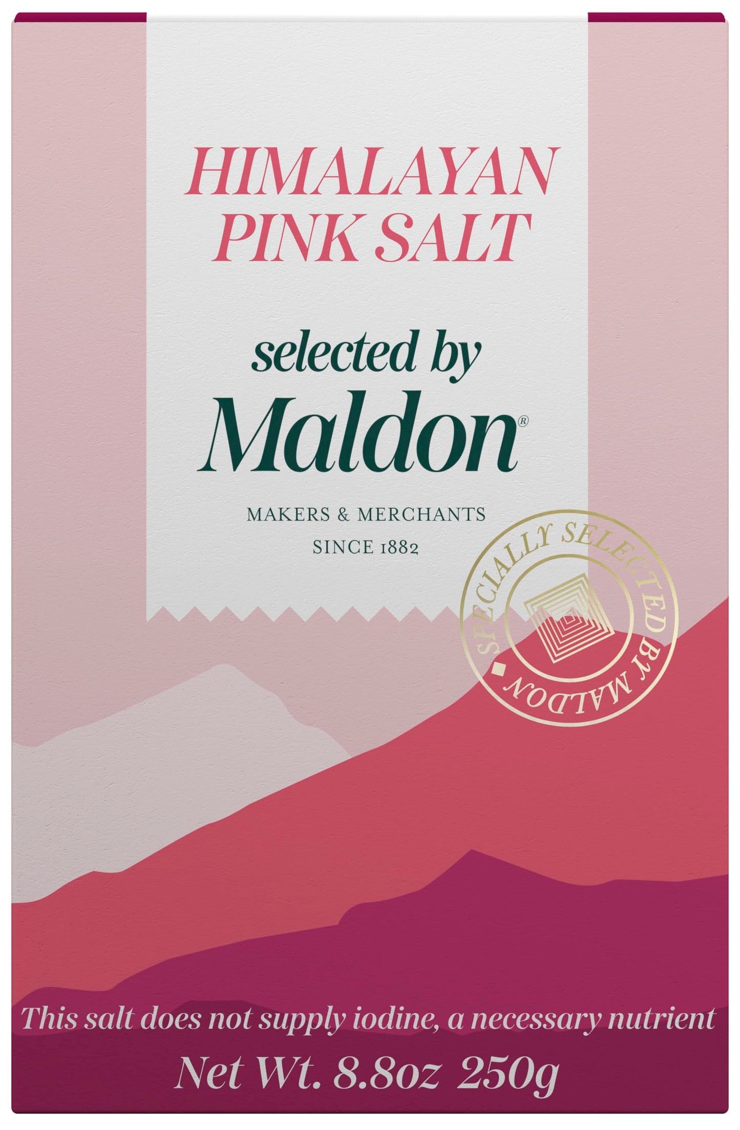 Maldon - Himalayan Pink Salt, 8.8 oz - Selected by Our Seasoned Experts - Pink Coarse Rock Salt from the Foothills of the Himala