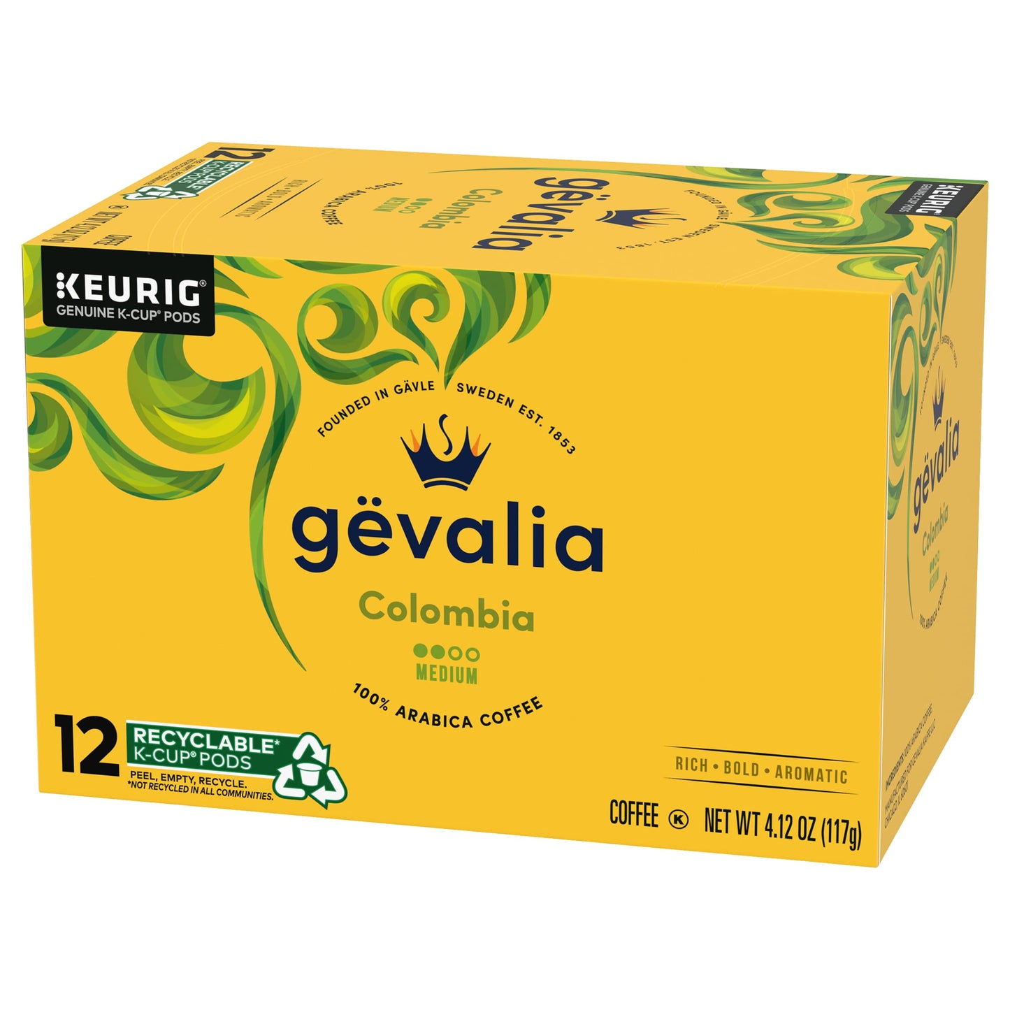 Gevalia Colombian Coffee K-Cup Pods 12 Ct. Box (Pack Of 3)