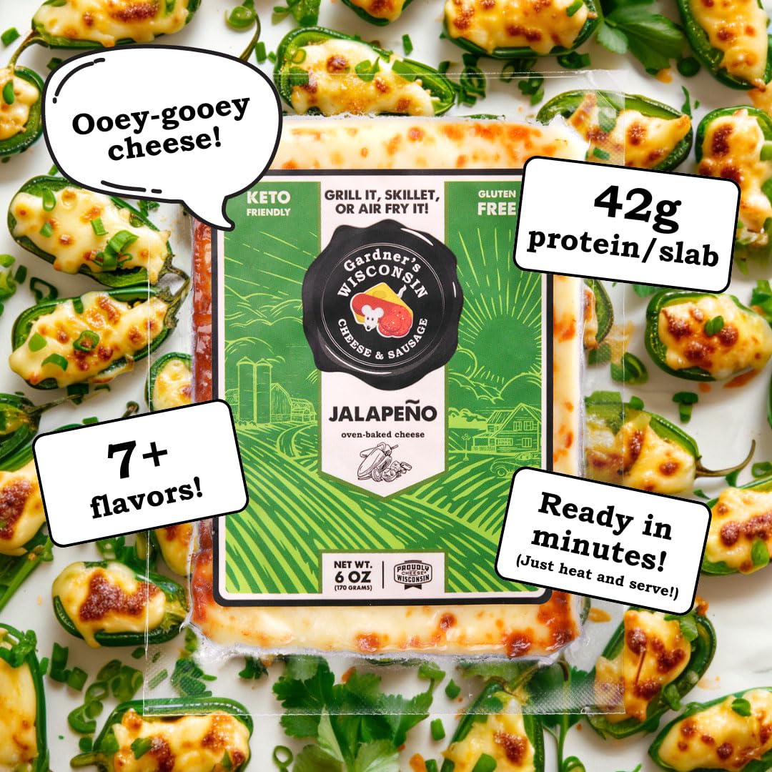 Gardner s Wisconsin Cheese, Oven Baked Cheese (7 Pack, Oven Baked Essentials) - Artisan Cheese Made in Wisconsin, Perfect for H