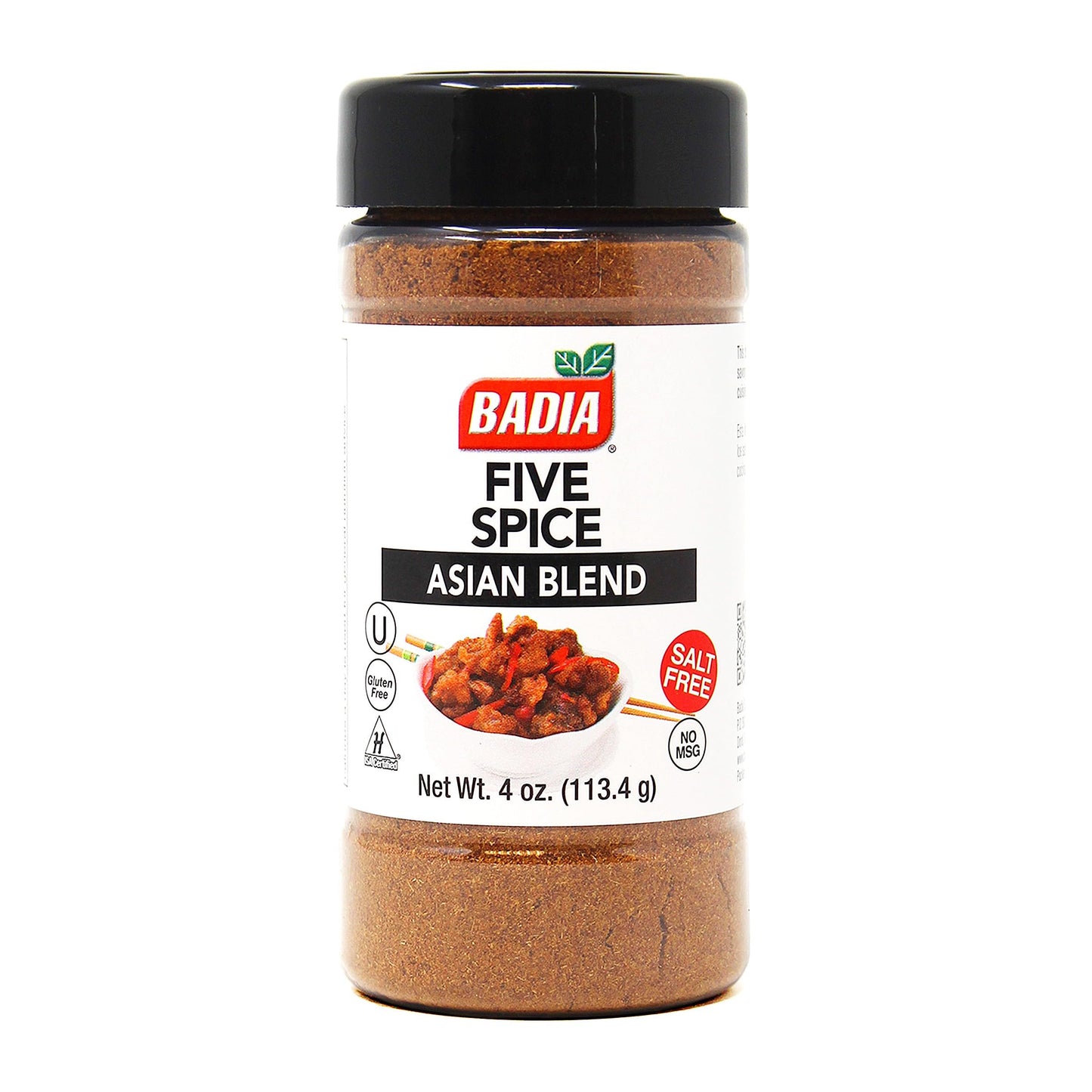 Badia Five Spice Asian Blend, 4 oz - Anise, Cloves, Cinnamon, Fennel & Ginger, Gluten Free