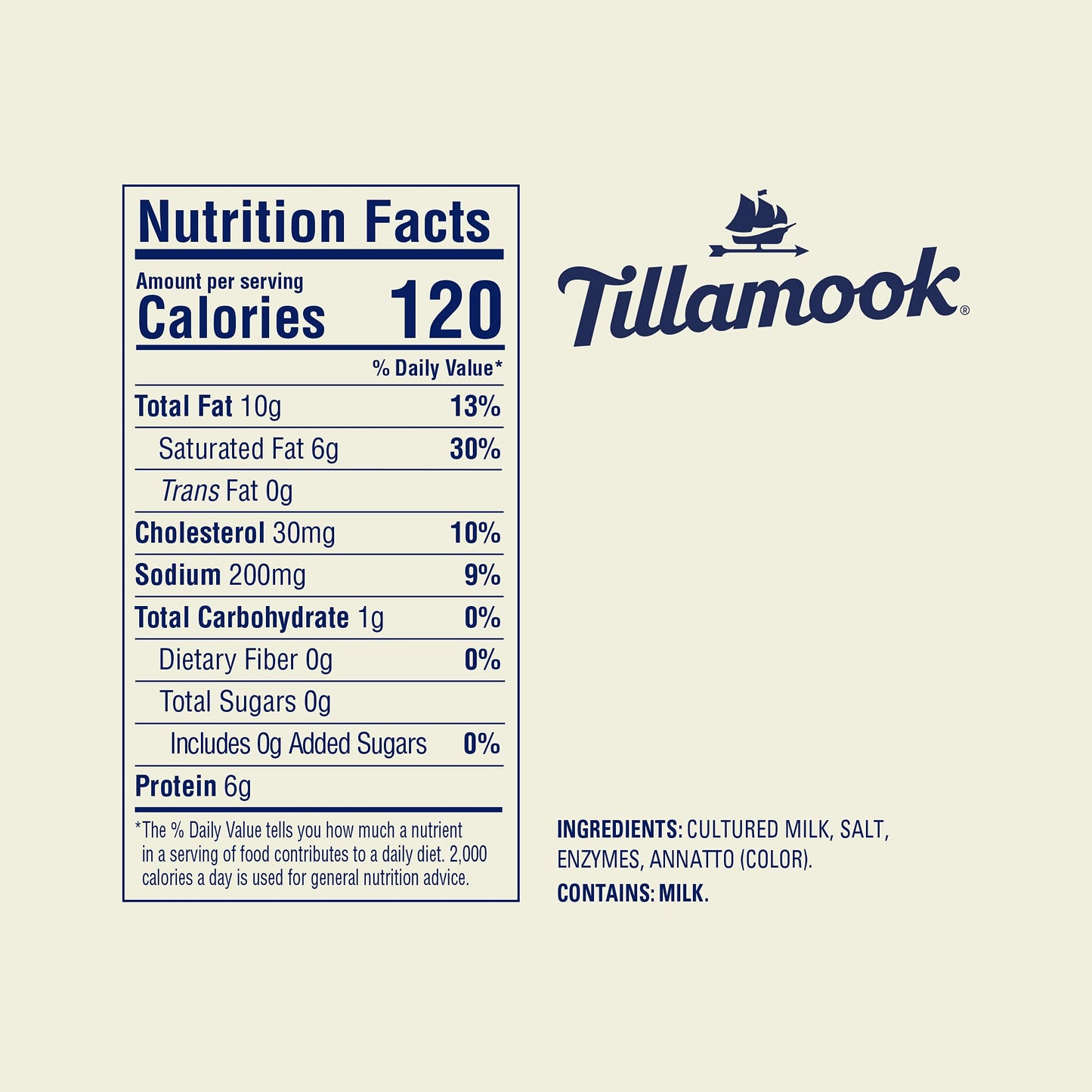 Tillamook Extra Sharp Cheddar Cheese Block, 8 Ounce
