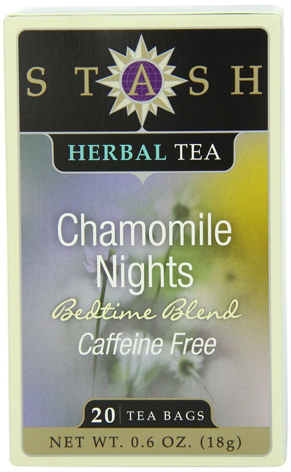 Stash Tea Chamomile Nights Herbal Tea  20 Count