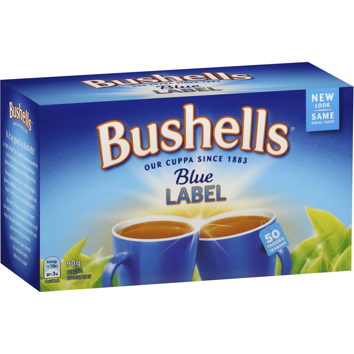 Australian Bushells Blue Label 50 Tagged Tea Bags