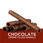 Got Milk Wafer Spirals, Chocolate, 14 Oz. Tin With 36 Rolls, Delicious Rolled Wafer Rolls With Filling, Chocolate Wafer Cookies