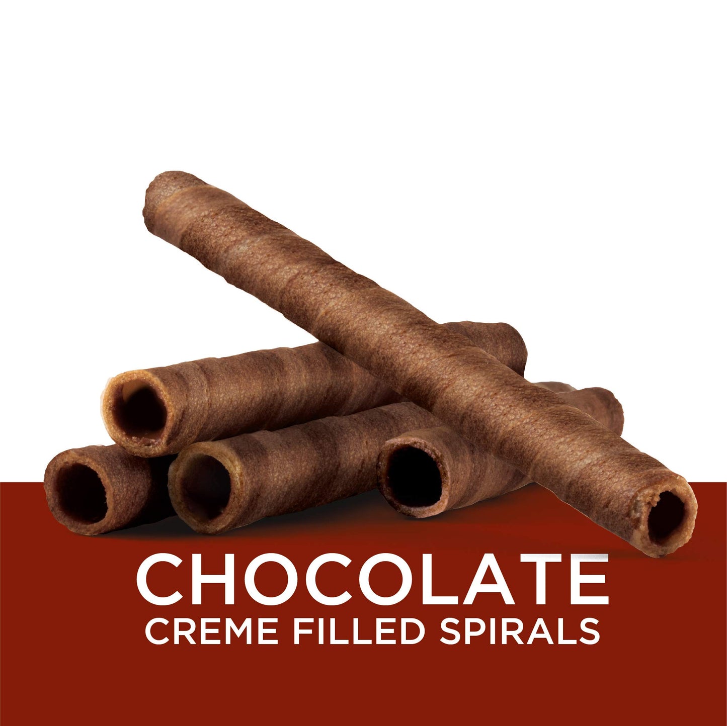 Got Milk Wafer Spirals, Chocolate, 14 Oz. Tin With 36 Rolls, Delicious Rolled Wafer Rolls With Filling, Chocolate Wafer Cookies