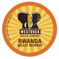 Westrock Coffee Company, Rwanda Select Reserve, Single Serve Coffee Cup, Dark Roasted, 80 Count