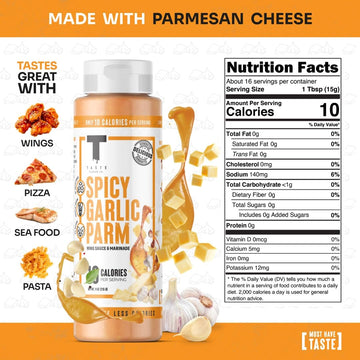 Taste Flavor Co. Grilling, Dipping Sauce And Marinade, Great Tasting, Low-Calorie Sauces, Keto Friendly, No Oils (3 Pack, Spicy