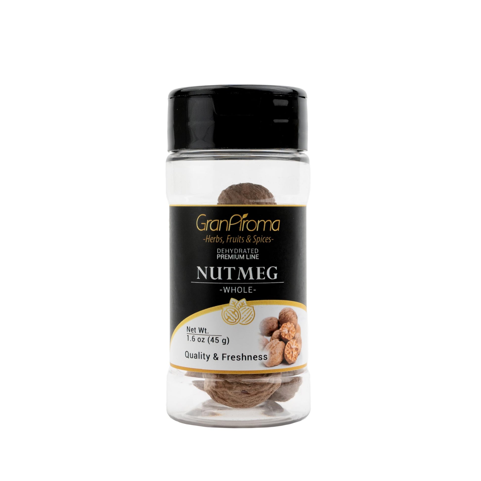 GranAroma Whole Nutmeg, Sweet & Savory Spices, 1.6 Ounce