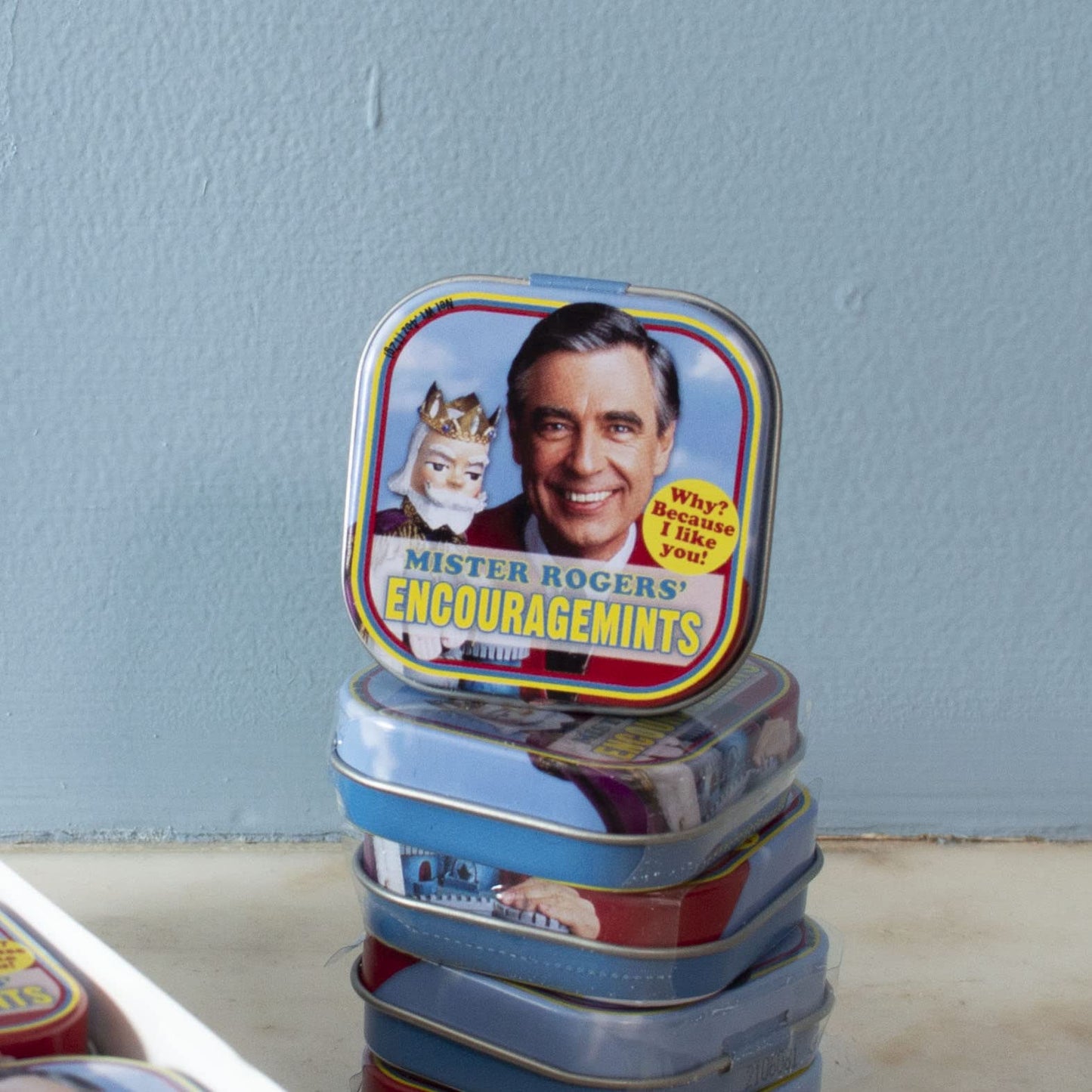 The Unemployed Philosophers Guild Mister Rogers' Encouragemints Breath Mints, 1 Tin, Net Wt .4Oz (12G)