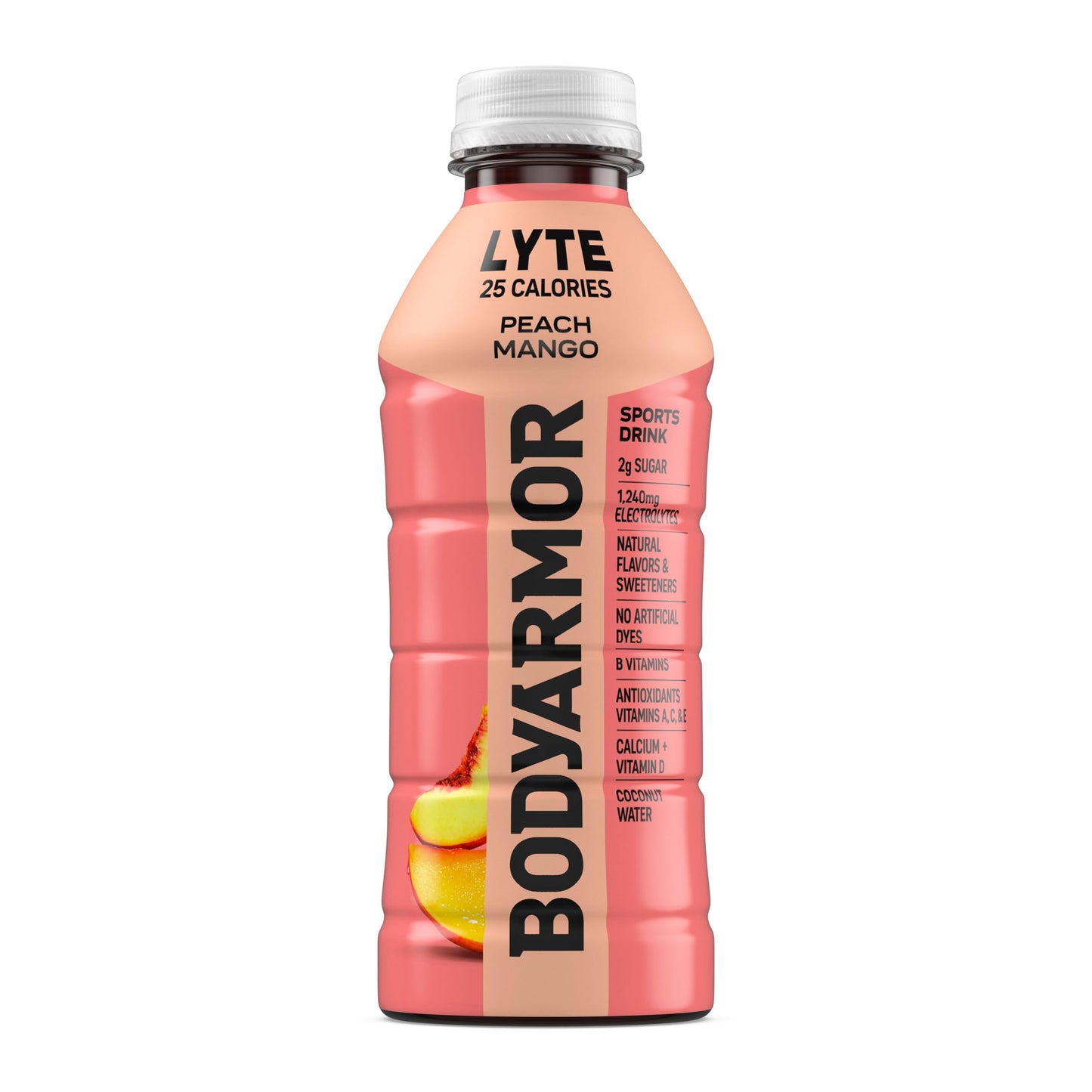 Bodyprotective Covering Lyte Sports Drink Low-Calorie Sports Beverage, Peach Mango, Coconut Water Hydration, Natural Flavors With Vitamins, Potassium-Packed Electrolytes, Perfect For Athletes, 20Fl Oz (Pack Of 6)
