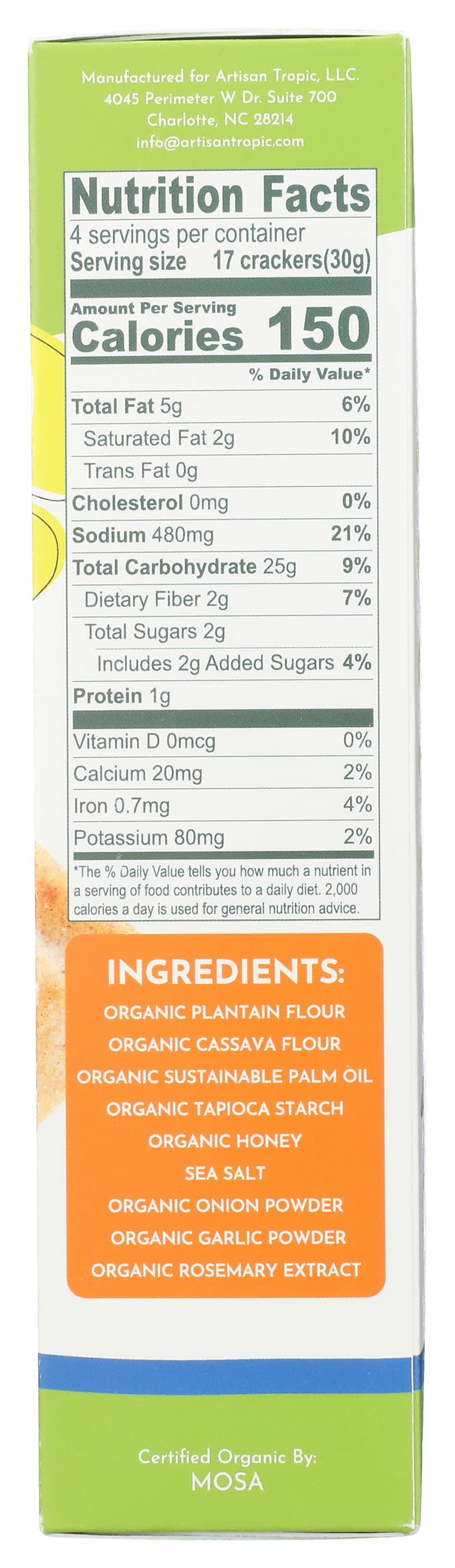 ARTISAN TROPIC Organic Sea Salt ers  4.25 OZ