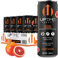 UPTIME Premium Energy Drink - Blood Orange, Sparkling, 12oz Bottles, 12 Pack, Natural Caffeine, Model 919821, Orange