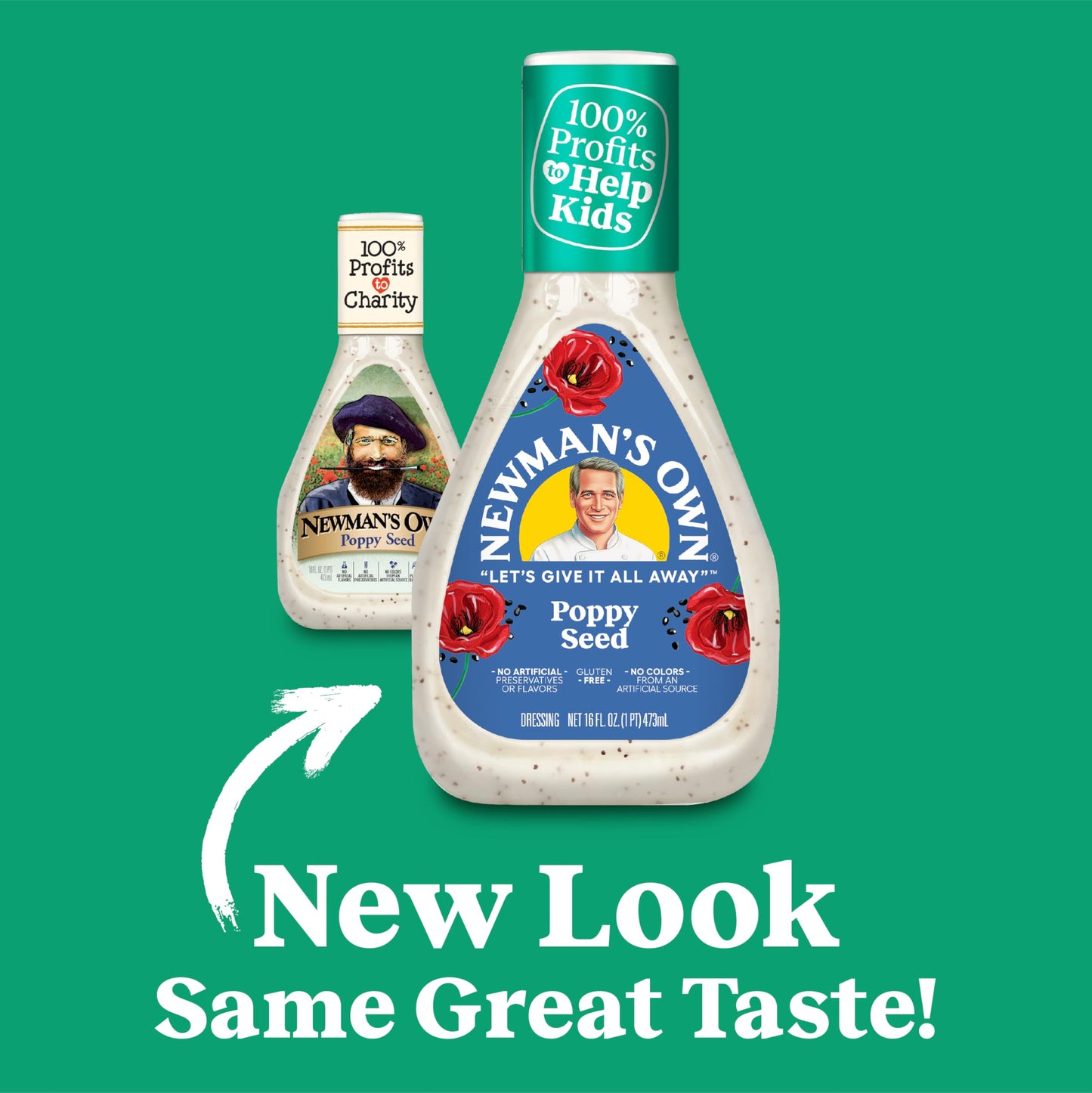 Newmans Own Poppy Seed Salad Dressing, 16 Fl Oz, Model 00046100