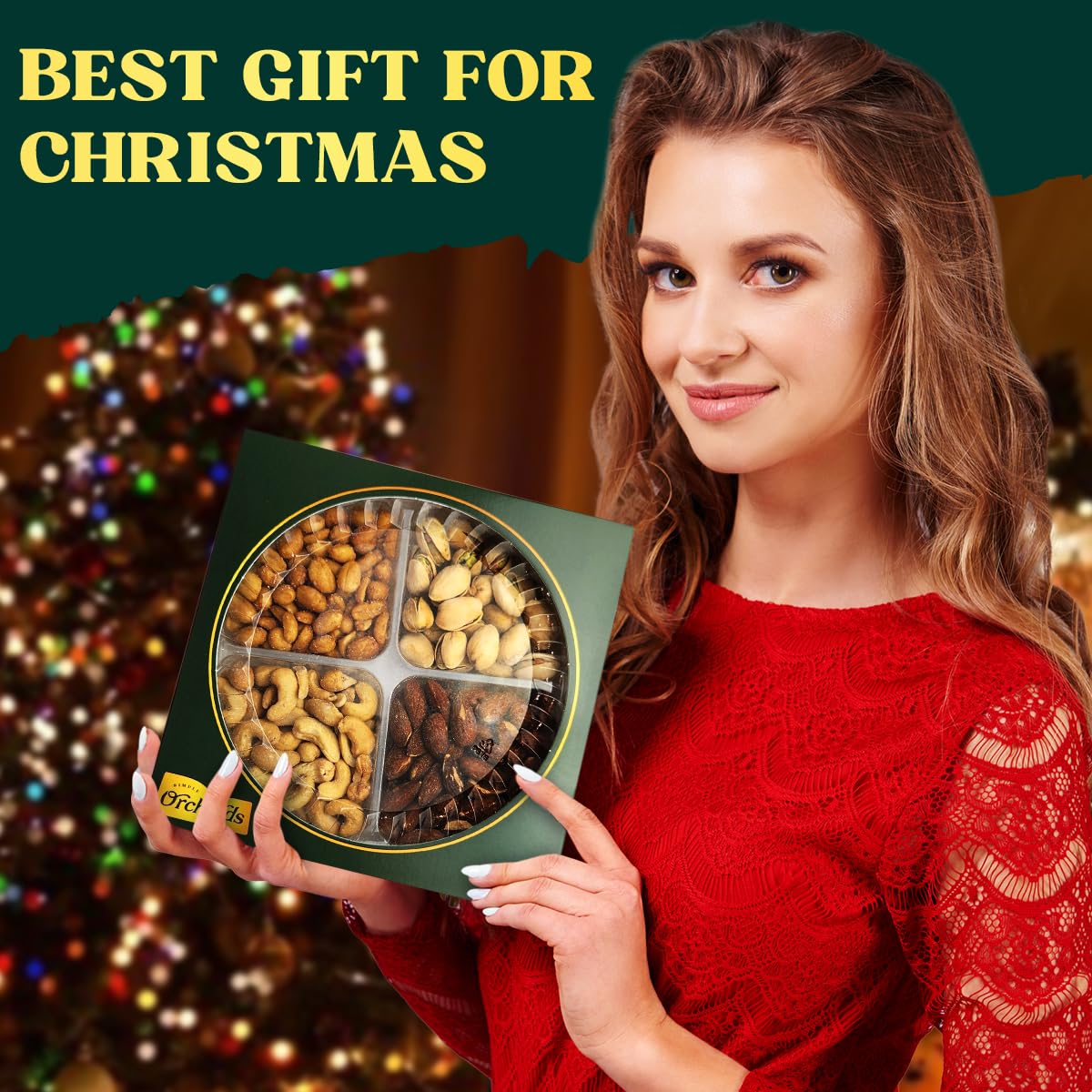 Nuts Gift Basket - Gift Basket Of Cravings Gourmet Nuts Collection, Healthy Kosher Snacks, Premium Mixed Nuts Gift Box Bouquet P