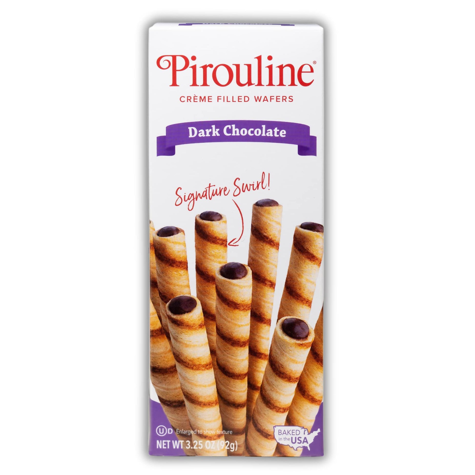 Pirouline Rolled Wafers - Dark Chocolate - Rolled Wafer Sticks, Crme Filled Wafers, Rolled Cookies for Coffee, Tea, Ice Cream, S